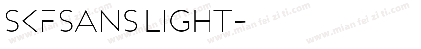 SKFSans Light字体转换